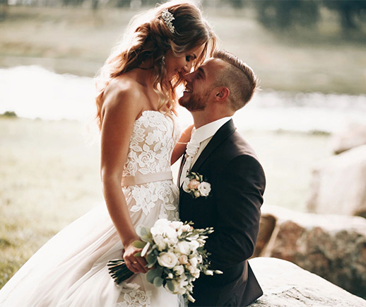 Heiraten in D&auml;nemark Brautpaar